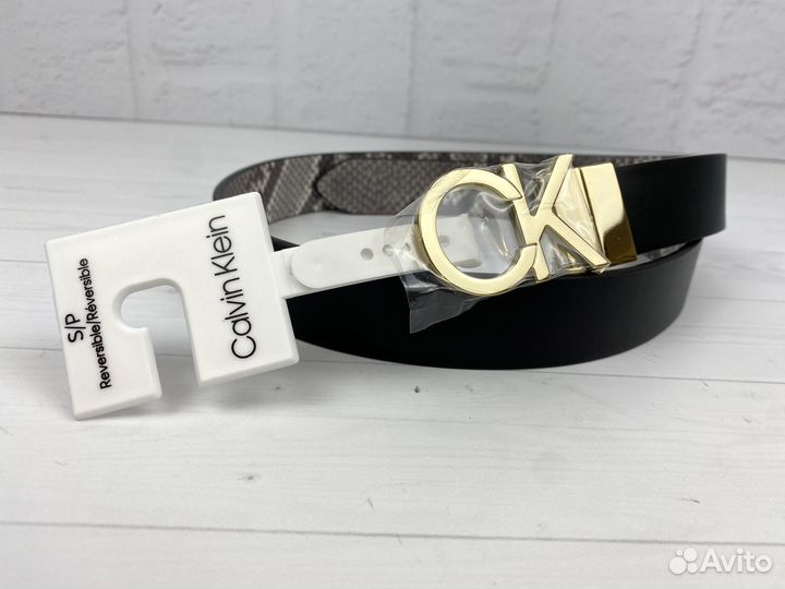 Ремень двусторонний calvin klein S оригинал