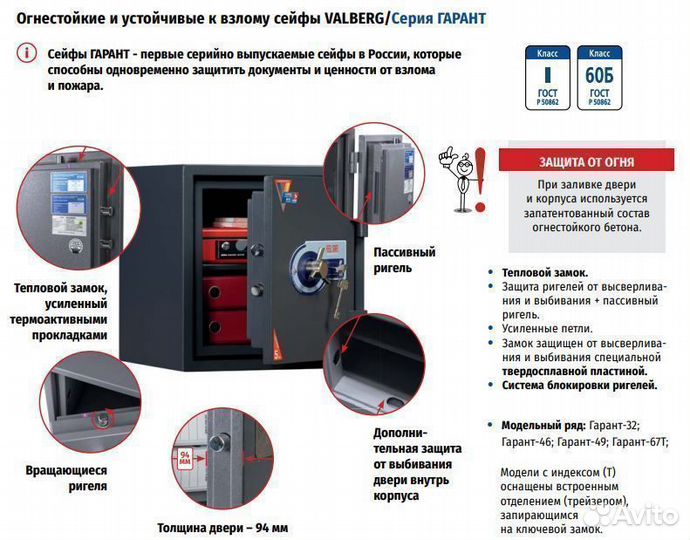Сейф Valberg Гарант-49 EL