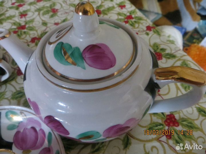 Вазы богемия, тарелки Чехословакия, сервиз Вербилк