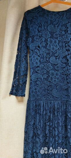Кружевное платье в пол р-р М