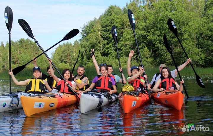 Походы выходного дня на каяках и байдарках Вуокса