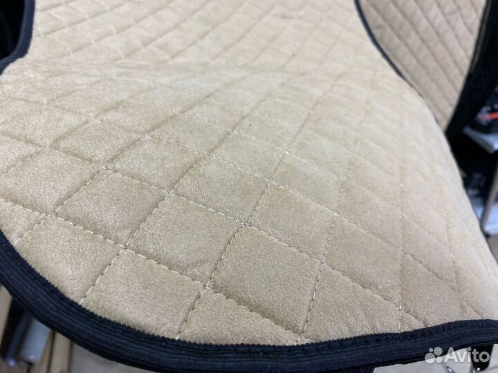 Накидки на сиденья алькантара бежевая