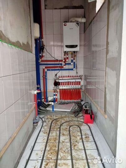 Установка отопления, монтаж теплых полов