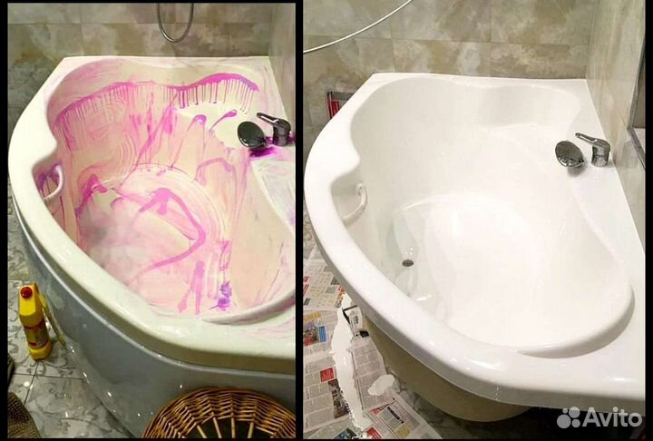 Реставрация ванн и душевых кабин любой сложности