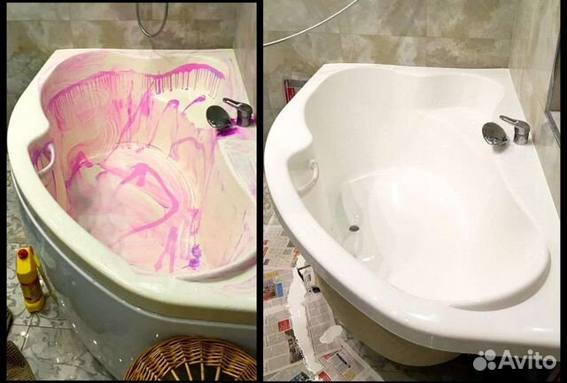 Реставрация ванн и душевых кабин любой сложности