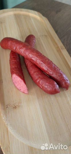 Колбаски с маралом полукопченые