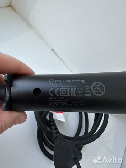 Плойка для волос rowenta для афро завивки