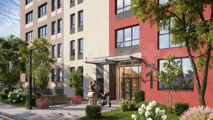 2-к. квартира, 53,9 м², 2/5 эт.