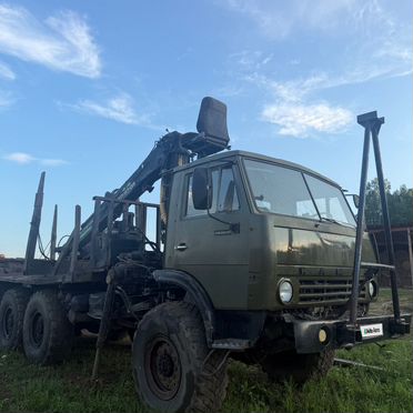 Лесовоз (сортиментовоз) КАМАЗ 4310 с КМУ Велмаш-С, 1992