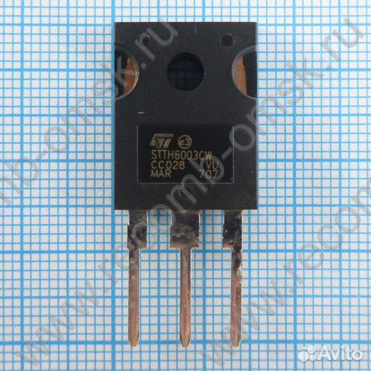 Stth6003CW 300V 2x30A - Высокочастотный сдвоенный