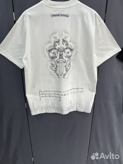 Chrome hearts футболка оверсайз (хит 2024)