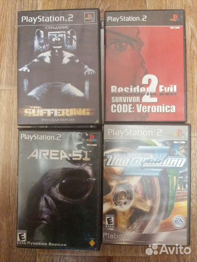 Диски с играми для PS2
