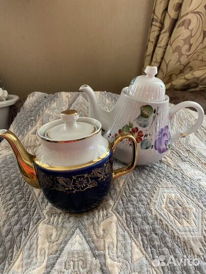 Чайники фарфоровые СССР