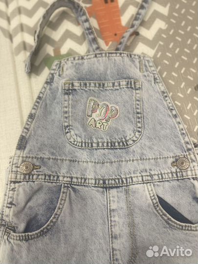 Комбинезон джинсовый 98