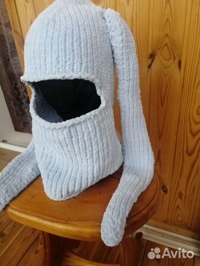Балаклава из плюшевой пряжи