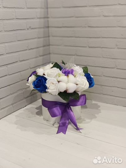 Букет из мыльных роз