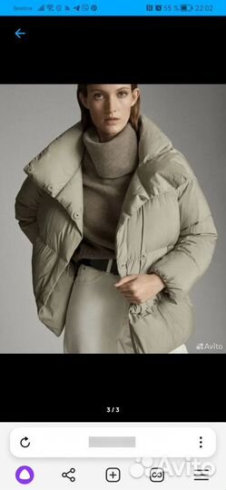 Massimo dutti пуховик l