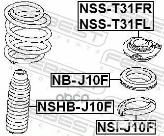 Опора переднего амортизатора правая nsst31FR Fe