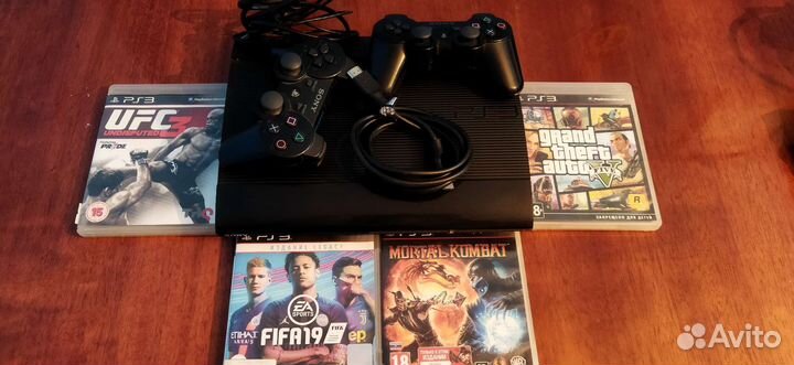 Sony playstation 3 super slim 500gb прошитая