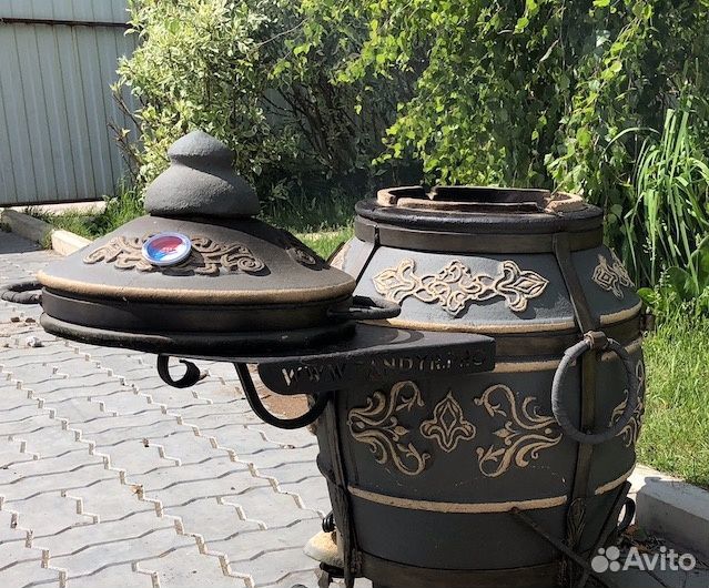 Тандыр «Фирменный» Графит, со столиком