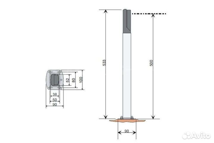 Стойка для фотоэлемента, came