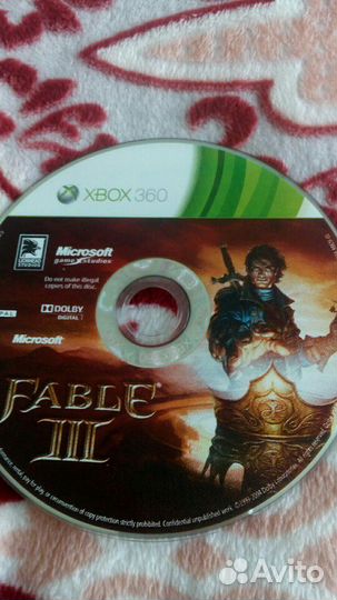 Диск для приставки xbox360 Fable 3