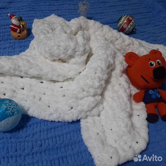 Плед детский вязаный ручная работа