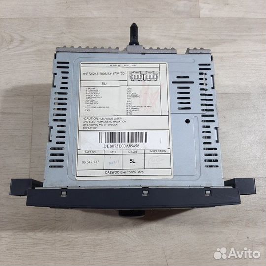 Магнитола Chevrolet Aveo Т 250 седан 2009