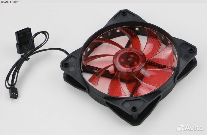 Dfan-LED-RED, Корпусный вентилятор Digma dfan-LED-RE