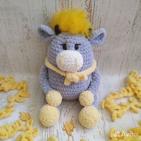 Бычок пухлячок игрушка ручная работа