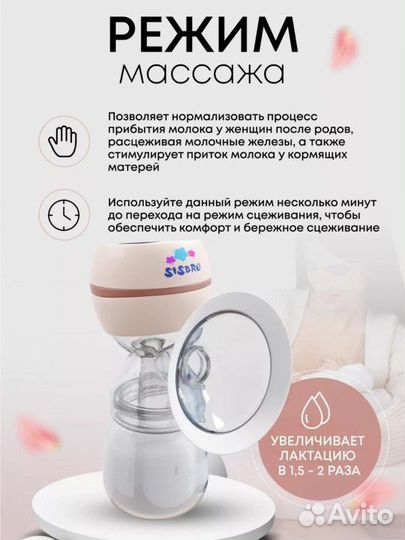 Молокоотсос электрический sisbro