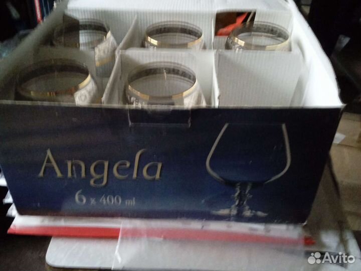 Бокалы для вина хрустальные новые