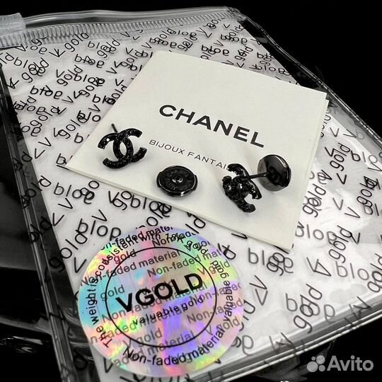 Серьги Chanel