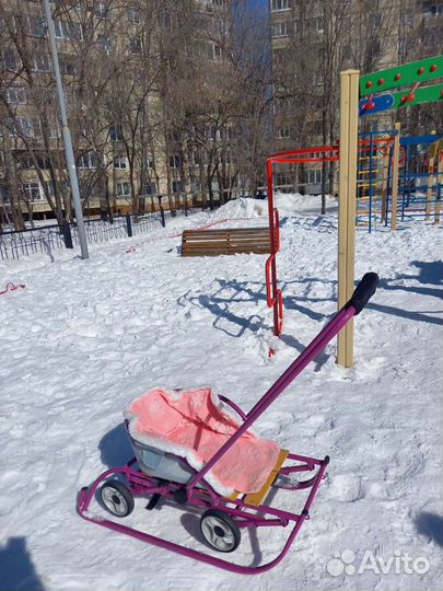 Детские санки коляска