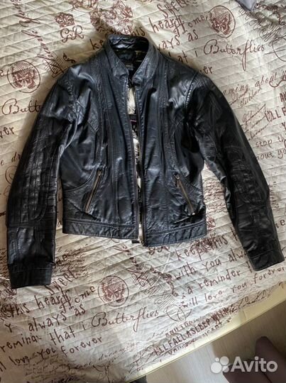 Кожаная куртка натуральная кожа 44 46