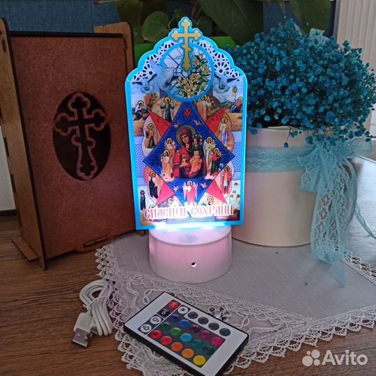 Икона Божией Матери Неопалимая Купина светильник н