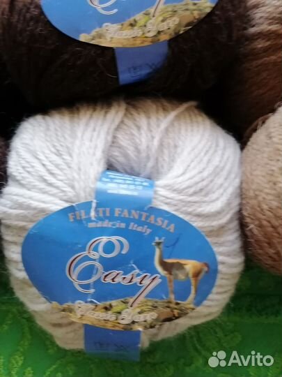 Пряжа нитки для вязания Италия, альпака