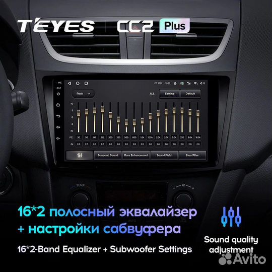 Магнитола Teyes CC2 plus 3/32 4G Suzuki Swift 4