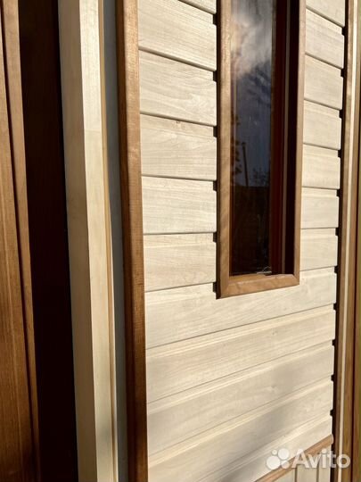 Дверь для бань и саун (1800х700) термовставка стек