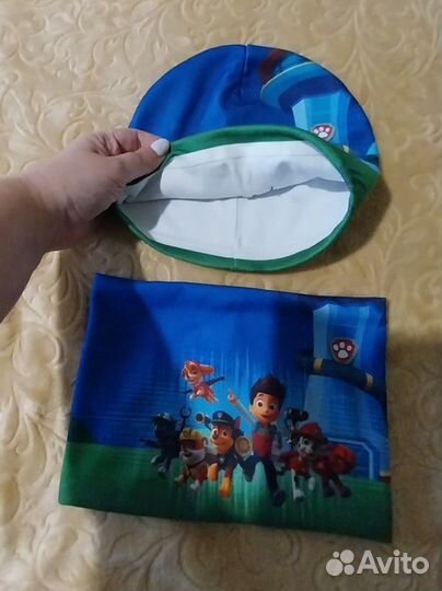 Демисезонные шапка и снуд на мальчика