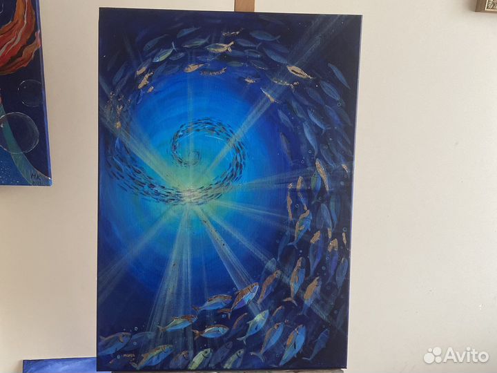 Картина акрилом. Глубь