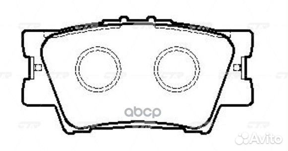 Колодки тормозные дисковые задние GK1064 CTR