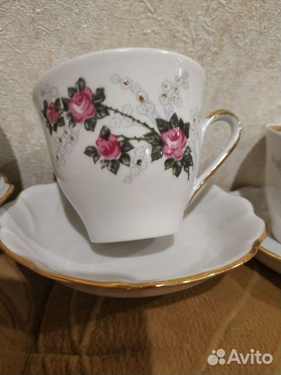 Чайные и кофейные сервизы и остатки