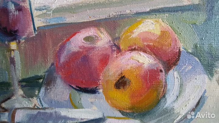 Картина маслом на холсте 1988 год. СССР