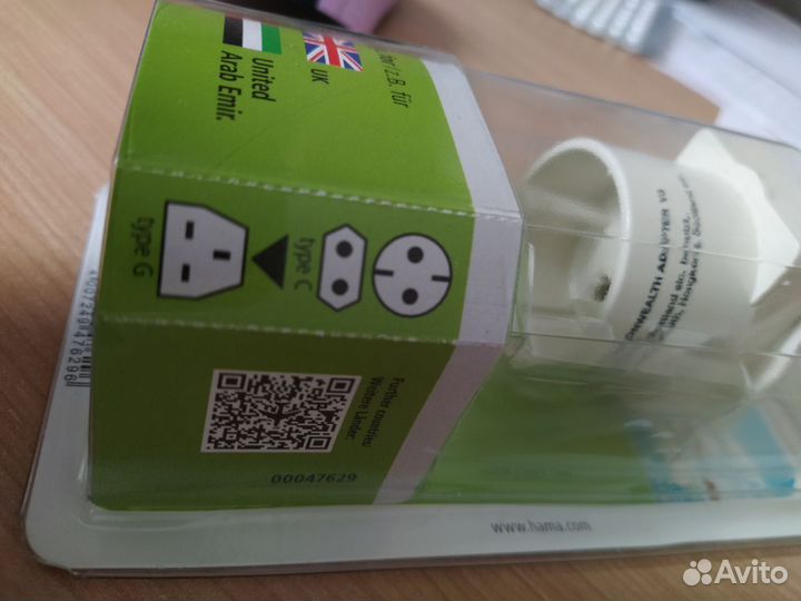 Адаптер переходник для розеток США, Эмираты и др