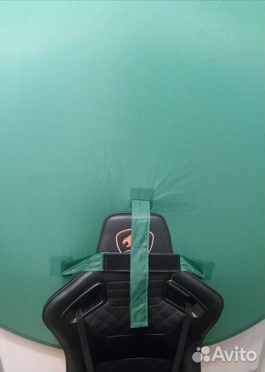 Фото фон хромакей зеленый 142 см на кресло