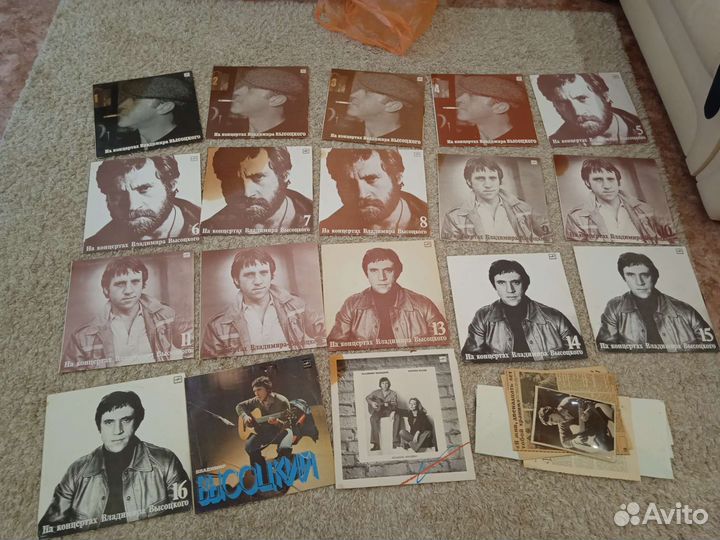 Коллекция пластинок Высоцкого