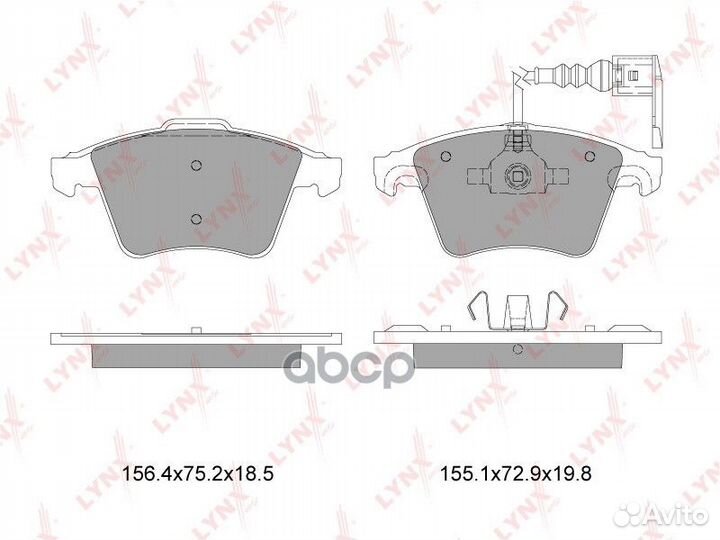 Колодки тормозные дисковые перед BD8001 LYN