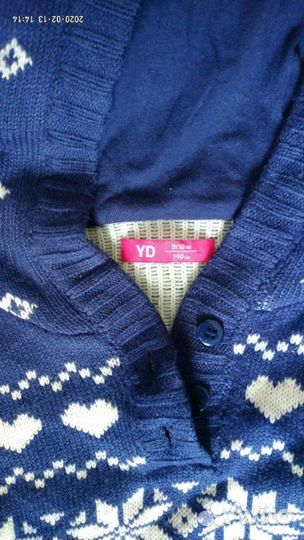 Платье зимнее, на 9-12 лет