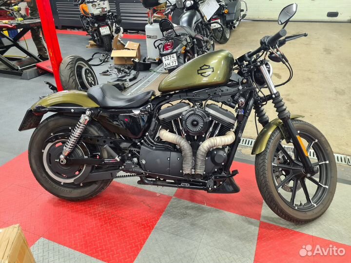 Выхлоп на harley davidson sporster